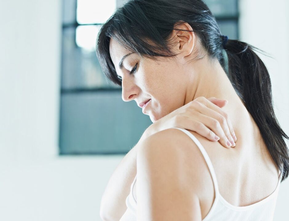ból łopatki z osteochondrozą szyjną
