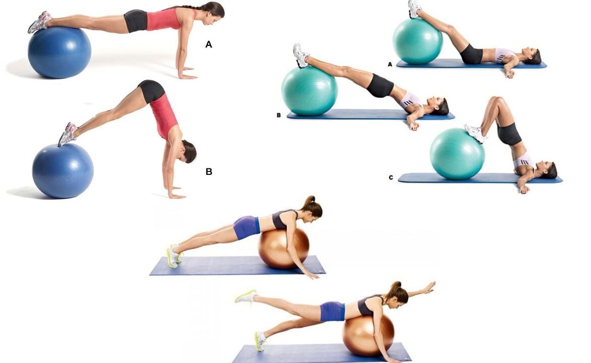 Skuteczne ćwiczenia zapobiegające osteochondrozie kręgosłupa na fitballu